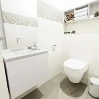 Mondiaz OLAN 60cm toiletmeubel linen. LEX wastafel talc links geen kraangat