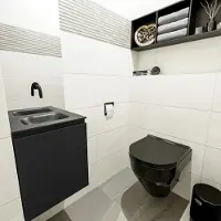 Mondiaz Olan 40cm toiletmeubel urban met wastafel urban midden geen kraangat