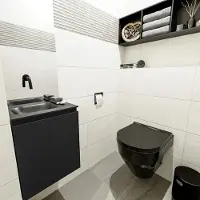 Mondiaz Olan 40cm toiletmeubel urban met wastafel urban links geen kraangat