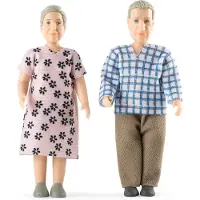 Lundby poppenhuisfiguren opa & oma Charlie poppenhuis speelgoed.