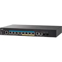 Cisco Small Business SG350X-8PMD - Switch - beheerd - 8 x 10/100/1000/2.5G (PoE+) + 2 x 10 Gigabit Ethernet / 10 Gigabit Ethernet SFP+ - voor montage in een rack - PoE+ (240 W)