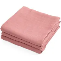 Sebra hydrofiele doeken set van drie 75x75 - roze