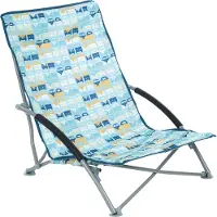 VW Collection strandstoel VW 57 x 65 cm polyester/staal blauw