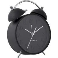 Karlsson Wekker Iconic Matt Black 16,5 x 11 cm