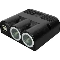 Pro Car 12-24V aansluitingen voor opbouw montage - 2 poorten + USB