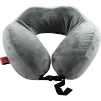 Cuddlebug nekkussen U vorm memoryfoam 30 cm grijs