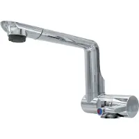 Comet Eengreepsmengkraan Arona 12V Ø27 mm chroom uitloop 160 mm