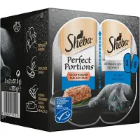 Sheba 8x Perfect Portions Kattenvoer Natvoer Tonijn in Saus 3 x 2 stuks