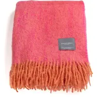 Stackelbergs Mohair Plaid 130x170 Cm Oranje / Pion Melange - Plaids & dekens Wol Orange - 4006