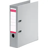 Pergamy Ordner A4 80 mm PP grijs - 3 stuks