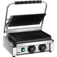 Bartscher Contactgrill "Panini-MDI" 1R, 51(b)x44(d)x26,5(h)cm, 230V/2200W