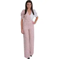 Forever Unique Roze-wit, elegant jumpsuit/broekpak - M