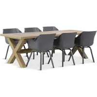 Hartman Sophie element/Oregon 240 cm dining tuinset 7-delig