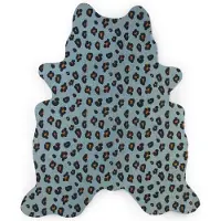 Childhome Kinderkleed luipaardprint 145x160 cm blauw