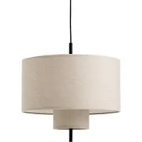 New Works Hanglampe , Margin, dimbare, Beige, Woonkamer, Stof, Designer