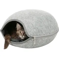Trixie - Kattenmand - Relax Iglo Luna - Lichtgrijs - 44X38X26 CM