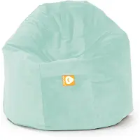 Whoober ronde zitzak "Ibiza" XL velvet mintgroen - Wasbaar - Zacht en comfortabel