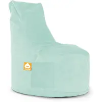 Whoober zitzak stoel "Nice" velvet mintgroen - Wasbaar - Zacht en comfortabel