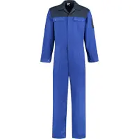 Bestex Overall 2 kleuren drukknoopsluiting 52 / Kobalt-Navy