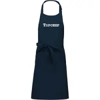 Kariban Mijncadeautje - Luxe schort - Topchef - navy blauw