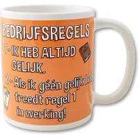 Paper Dreams Paperdreams - Funny Mug - Bedrijfsregels
