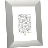 Deknudt Frames brede zilverkleurige fotolijst in aluminum