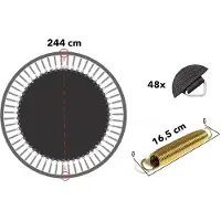 Magic Circle Pro Springmat Trampoline Rond 244 cm