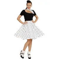 Widmann Rock en Roll rokje in de kleur wit-XS/L