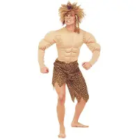 Widmann Gespierd jungle man kostuum voor heren - Verkleedkleding - Large