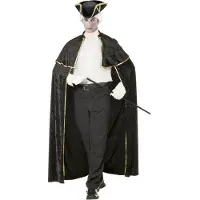 E-Carnavalskleding.nl Carnavalskleding Venetiaanse cape, fluweel-M/L