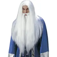 Widmann Carnavalsartikelen Pruik, Merlijn de tovenaar