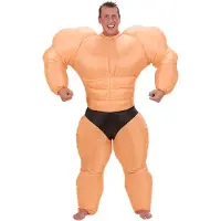 Vegaoo Opblaasbaar bodybuilderpak voor volwassenen - Verkleedkleding - One size