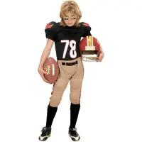 Widmann Carnavalskleding kinderen: American Football-player de luxe (rugby)