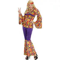 Widmann Partykleding: Hippie girl broekpak