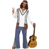 Vegaoo Hippie kostuum voor heren - Verkleedkleding - Medium
