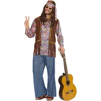E-Carnavalskleding.nl Carnavalskostuum: Hippie kostuum voor heren
