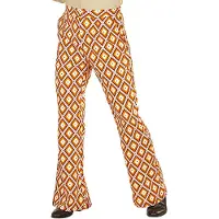 Widmann Groovy 70's heren broek pinkprint (multicolor, S/M)