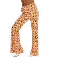 E-Carnavalskleding.nl Jaren 70 disco broek Groovy langspeelplaat