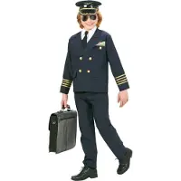 Vegaoo Pilotenkostuum voor jongens - Kinderkostuums - 110/122