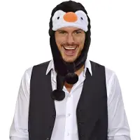 Widmann Pinguin muts (wit en zwart)