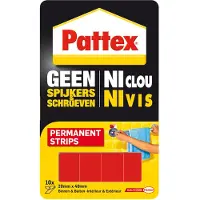 Pattex Permanent Strips Geen Spijkers & Schroeven 10 Stuks