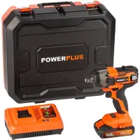 Powerplus Powdp20160 20v 220nm Pneumatic Impact Wrench Oranje One Size / EU Plug