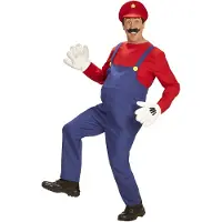 Finidi Loodgieter Mario | Man | XL | Carnaval kostuum | Verkleedkleding