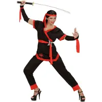 Widmann Ninja & Samurai Kostuum | Ms Bill Ninja | Vrouw | Medium | Carnaval kostuum | Verkleedkleding