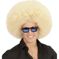 Finidi Pruik afro extra groot blond