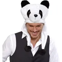 Widmann Carnavalsaccessoires: Mooie warme pandamuts