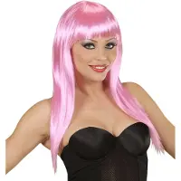 Finidi Roze pruiken met langer haar