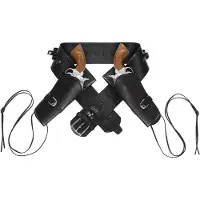 Widmann Cowboyholster dubbel met riem kleur zwart