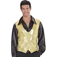 Widmann Gilet à paillettes or homme - Taille L