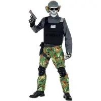 Widmann Zombie Soldaat Eeuwige Slagvelden Groen Camouflage - Jongen